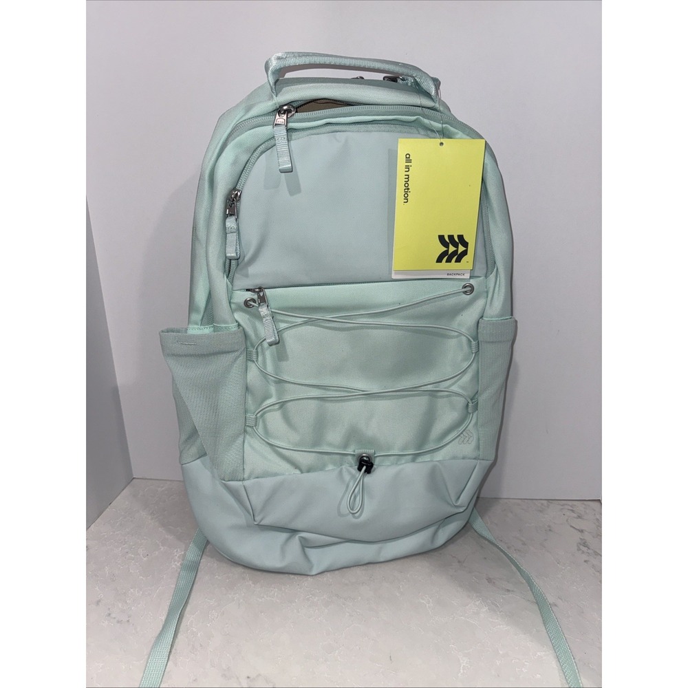 All In Motion Backpack School 17"-Laptop Mint Green Sporty 19" See Description